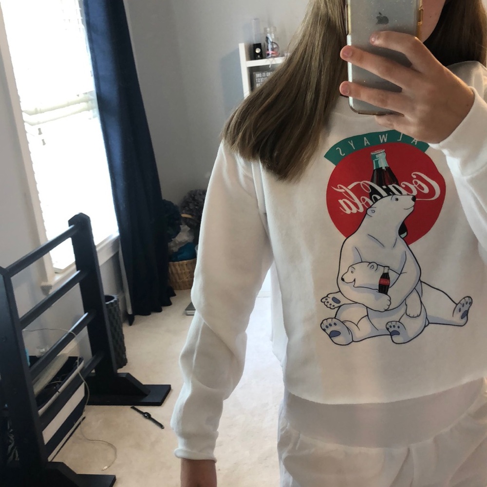 coke cropped crew neck